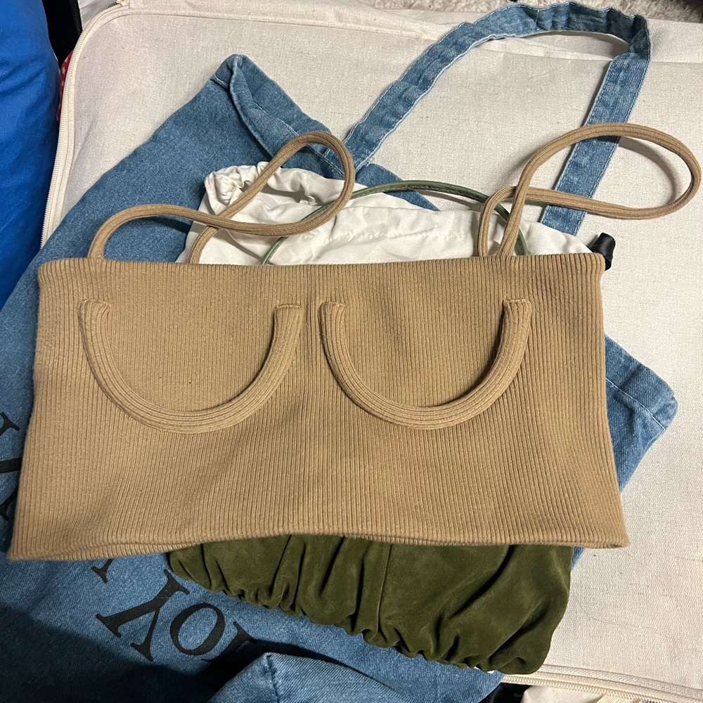 Orseund Iris Beige Undewire Tube Top (S)